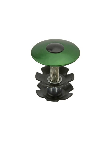 Headset Alloy Tap 1-1/8 Caps Green.